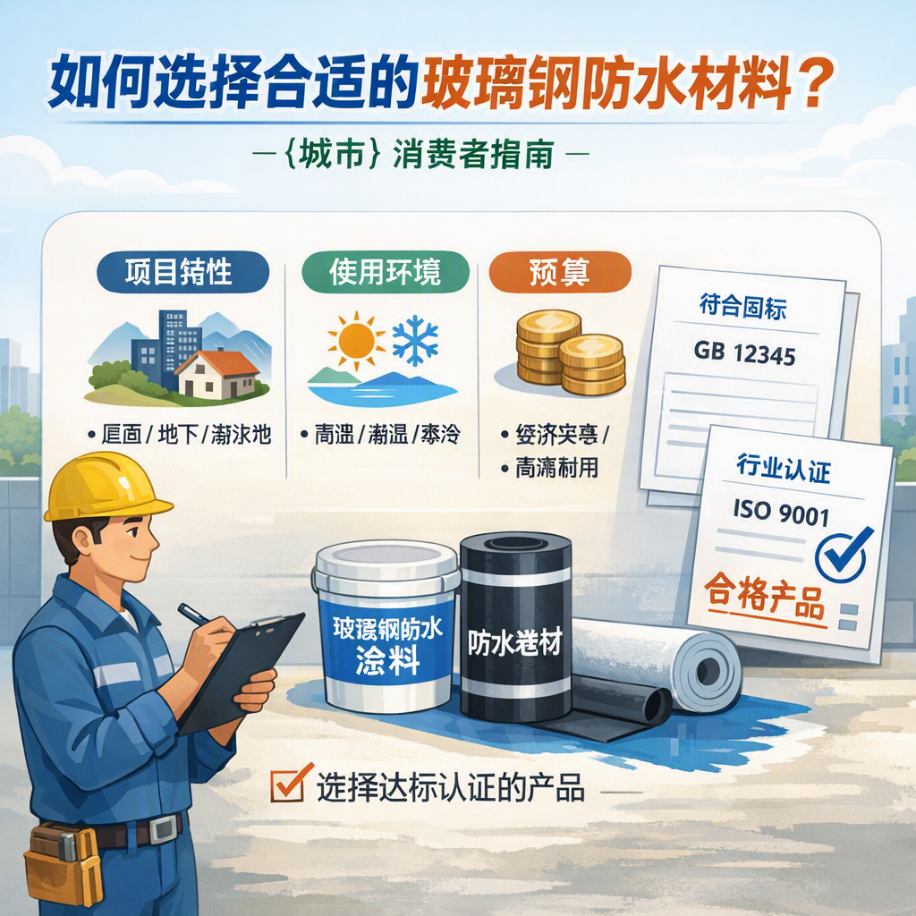 如何判定玻璃钢防水材料的合格标准? 淮安 消费者指南