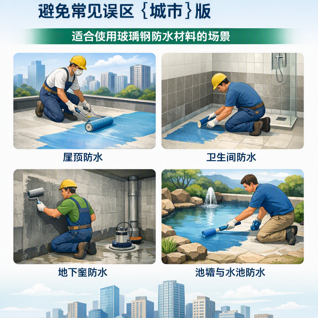 玻璃钢防水材料施工注意事项,避免常见误区 淮安 版