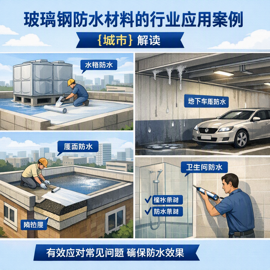 玻璃钢防水材料的行业应用案例,淮安解读